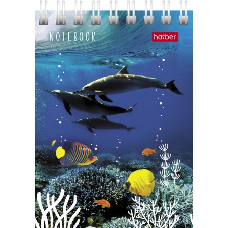 Notepad A7, 40 sheets on the crest "Underwater World", cover Cross Cardboard-3
