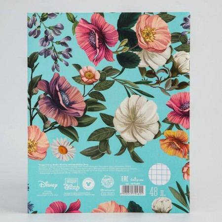 Notebook 48 sheets in a cage, Disney cardboard cover "Bambi"-4