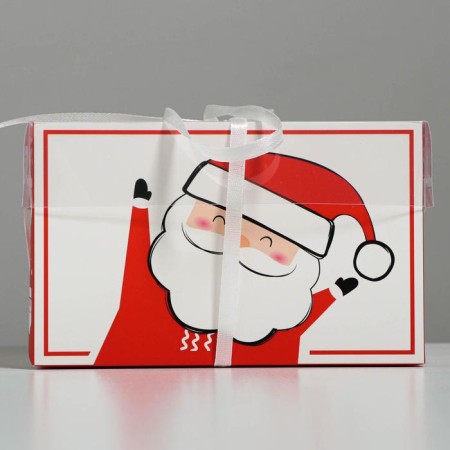 Box for the Capcake "Happy New Year!", 16 x 16 x 10 cm, New Year-3