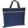 Portfolio 1 A4 department, textile, on lightning, with handles, with pockets, blue