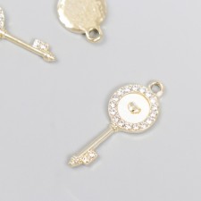 Decor for creativity metal, enamel, rhinestones 