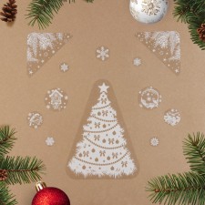 A set of New Year's stickers 