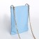 Bag Cross-Bodi with a zipper, blue color