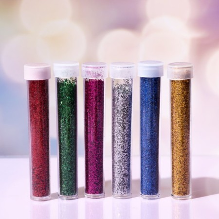 Cosmetic glitter, set 6 pcs. 10 g