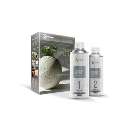 Set "Siana Krakelura effect" Basic layer silver 0.52l + finish layer white 0.52l