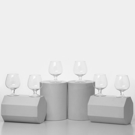 Set of glass glasses, 250 ml