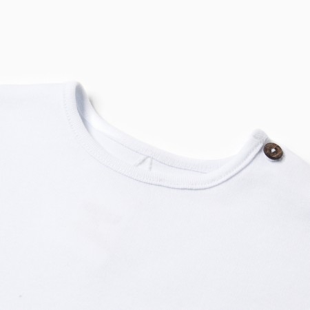 T-shirt Children's Minaku: Basic Line Baby, white color, height 68-74-6
