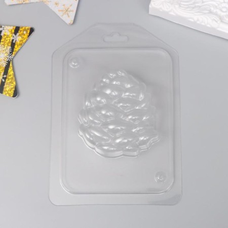 Plastic form "pine bump 2D" 6.8x6.2 cm