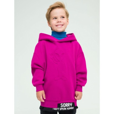Sweatshirt for boys, height 98 cm, raspberry color