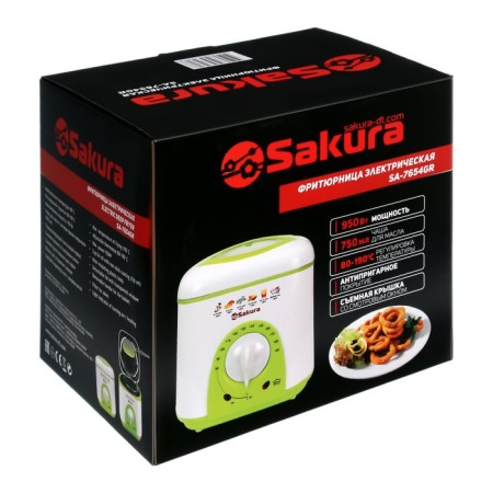 Fritical Sakura SA-7654GR, 950 W, 750 ml, anti-stick coating, filter, white-site-4