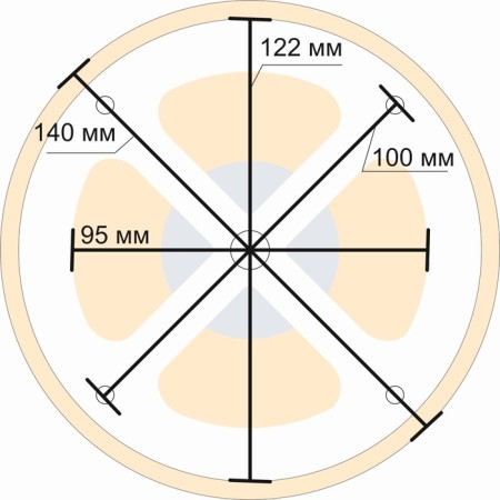 Lip ventilation valve, d = 10cm, foundation wood-3