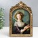 Photo frame Polystone 10x15 cm "Arca" Elevated gold 23x14.5x2 cm