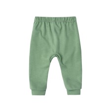 Baby sliders with bass cuffs, height 62 cm, green color