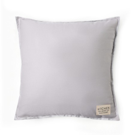 Ethel pillow, 45x45+1 cm, light gray, 100% cotton