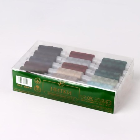 Set of threads 45ll, 200 m, 30 pcs, color colorful-1