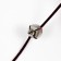 Tearing with mouse (7 cm) on a wooden stick, 40 cm, pink/white
