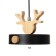 Bayerlux lamp "Deer Piarti" LED 24W 3000-6000K Black 22x22x32-85 cm