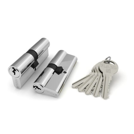 Fuaro R300/60 cylinder mechanism (25x10x25) CP, 5 keys, chromium color