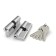 Fuaro R300/60 cylinder mechanism (25x10x25) CP, 5 keys, chromium color