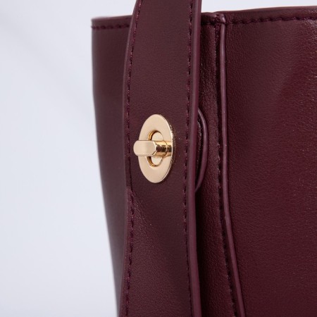 Bag Female Tout on Magnet, Burgundy Color-3