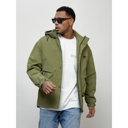 Male spring jacket, size 50, green color-11