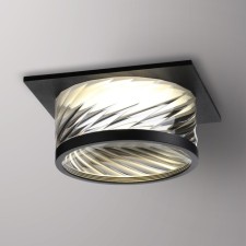 Lamp built -in Novotech. GEM, 9W, GU10, 58x92x92 mm, black color