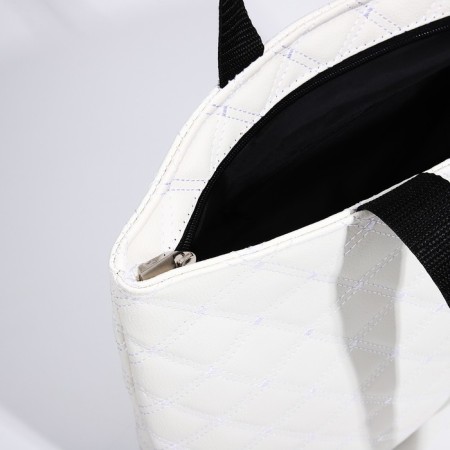 Zipper bag with lightning, milk color-4