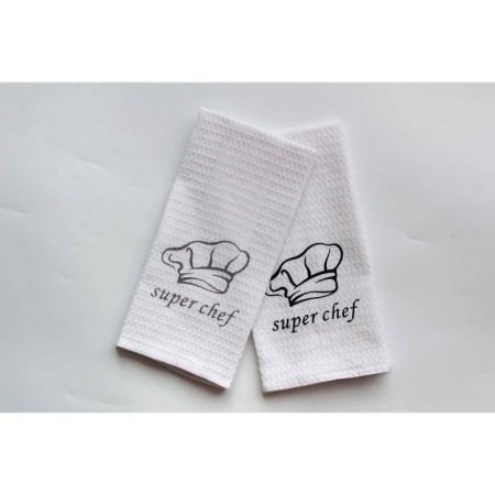 Kitchen CHEF: take, mittens, towel 38x63 cm, color gray color-2