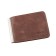 Portmone with a Z-2 clamp, button, brown, dark, bullet-up