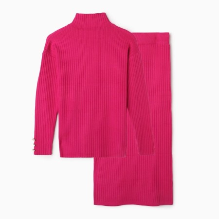 Women's costume (jumper/skirt), fuchsia color, one size (46-50)-7