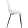 Metal frame chair Vero metal/plastic, black/white 47x52x84 cm
