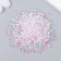 Glass glass 12/0 "Transparent. Color middle. Pink and blue" 10 g