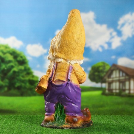 Garden figure "Dwarf with a book", 30x28x70 cm-8