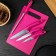 A set of kitchen supplies, 5 objects: knives 9 cm, 12 cm, 15 cm, musat, board, color mix