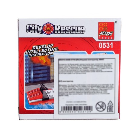 Designer "City Rescuers", 4 types, color mix-4