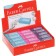 Eraser Faber-Castell "Dust Free", rectangular, in film, 11 x 18 x 41 mm, turquoise, pink, blue
