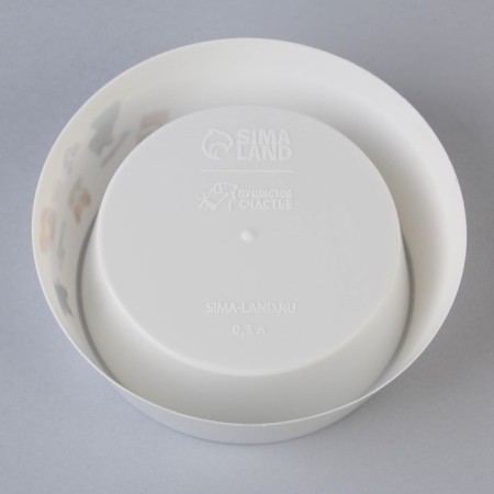 Plastic bowl “Like!”, White, 300 ml-5
