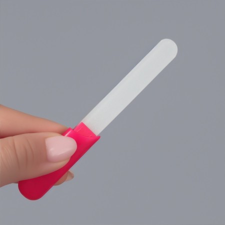 Glass glass 12.8cm case fuchsia Case packet QF-3