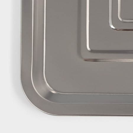 Stainless steel tray 45x35x2 cm-2