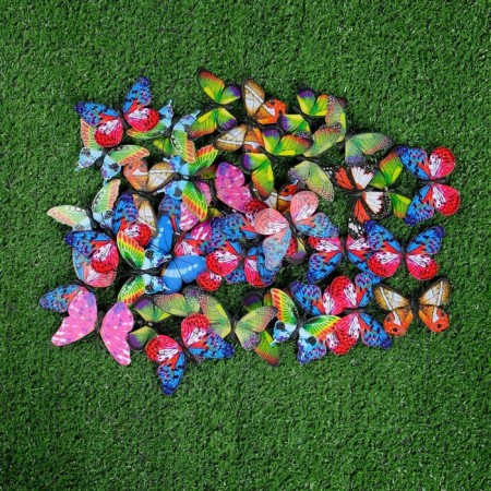 STETER "Butter's butterfly" 5x7cm/25cm, set 10pcs, mix-3