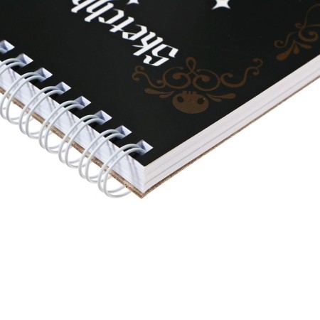 Sketchbook 190x190mm, 48 sheets on the crest Kuromi 2, solid cover, block 160g/m2-2