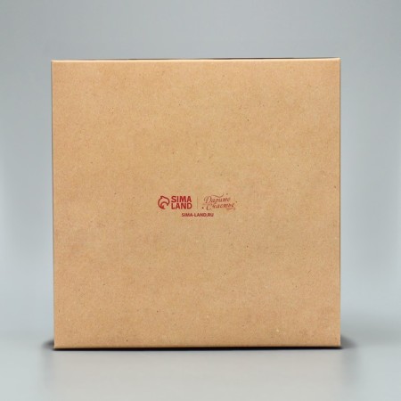 Box for cupcakes folding with bilateral application “Happy New Year!”, 16 x 16 x 10 cm, new year-5
