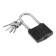 The castle of the hinged "Allur" VS1CH-360D, the long handle d = 9 mm, 5 keys