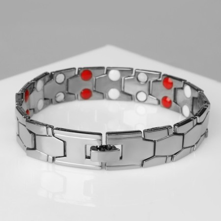 Bracelet male "Atlant" snakes, color silver, 22.5 cm-2