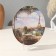 Decorative plate "Paris", with a pattern on canvas, D = 20 cm