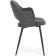 STULL OF A MIGRAL CARCASAS GUTALL/velor, black/dark gray 51x56x82 cm