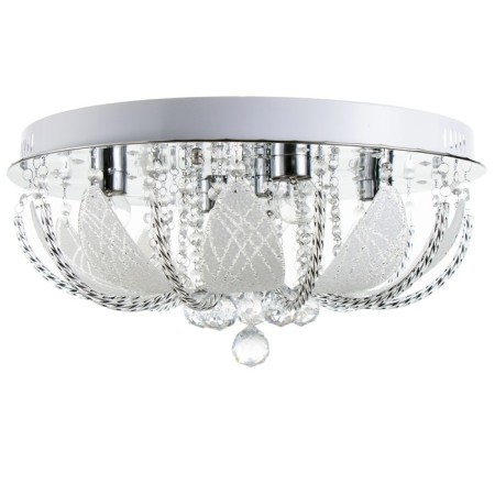 Svetogor chandelier "Drops" 5x60W E27 LED lighting chrome 50x50cm-13