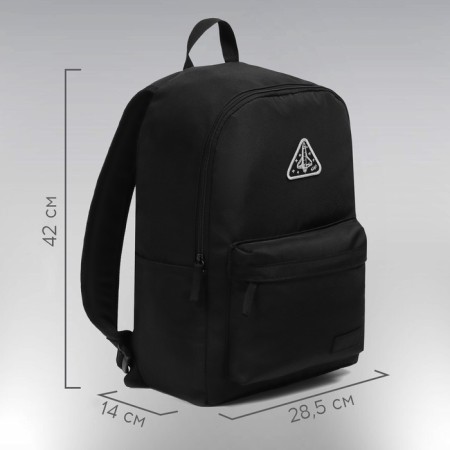 Backpack textile luxury x Onlytop, with pockets, black color-2