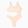 Swimsuit female alcohol monophonic minku Milk color, size 46