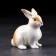 Souvenir "Decorative Rabbit", 9x9x10 cm, handmade, porcelain